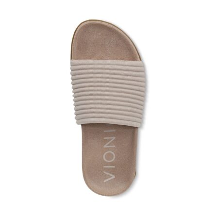 Evie Knit Slide Sandal (Cream) - Image 3